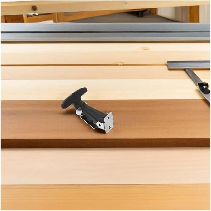 6Pcs Stainless Steel Flexible Rubber Hood Lock Buckle Latch Truck Weatherproof Hasp Handle - Image 4