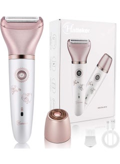 RenFox Electric Razor for Women  Painless 2in1 Shaver for Women Hair Remover for Face Legs and Underarm Wet  Dry Portable Bikini Trimmer Lady Hair Removal with 2 Trimmer Heads Micro USB Recharge 