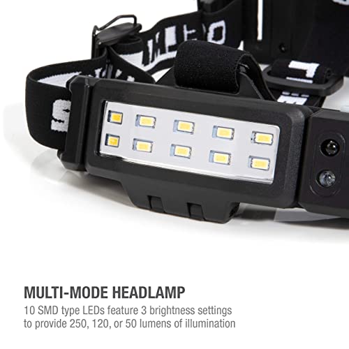 Steelman Pro Steelman Slim Profile Rechargeable LED Motion-Activated Headlamp, 250-Lumen, 3 Brightness Settings, 20-Meter Range, Water-Resistant - Image 3