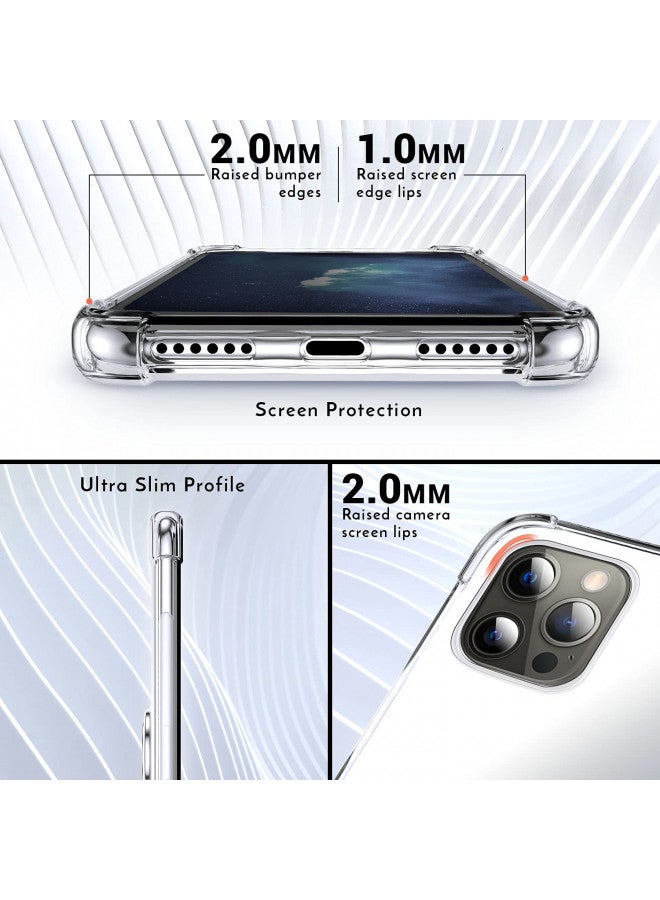 Shields Up Designed for iPhone 13 Pro Case, Minimalist Wallet Case with Card Holder [3 Cards] & Ring Kickstand/Stand, [Drop Protection] Slim Protective Cover for Apple iPhone 13 Pro (6.1 inch), Clear - Image 4