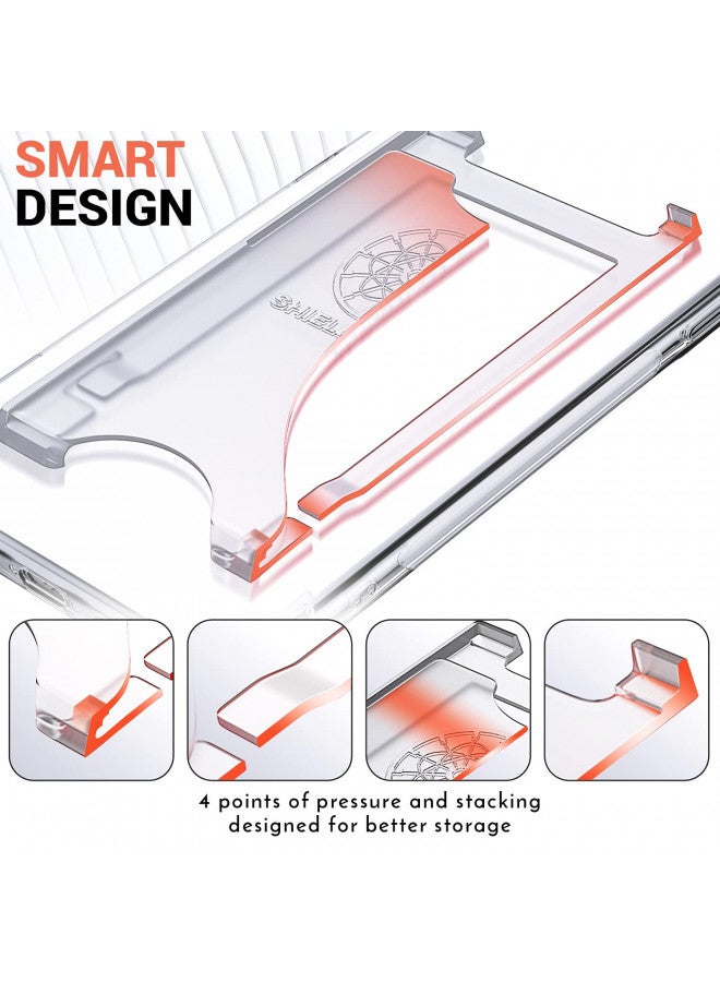 Shields Up Designed for iPhone 13 Pro Case, Minimalist Wallet Case with Card Holder [3 Cards] & Ring Kickstand/Stand, [Drop Protection] Slim Protective Cover for Apple iPhone 13 Pro (6.1 inch), Clear - Image 3