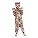 Sincere Party Fleece Cat Onesie Costume Leopard Cat Halloween Costume for Kids M68 - Image 2