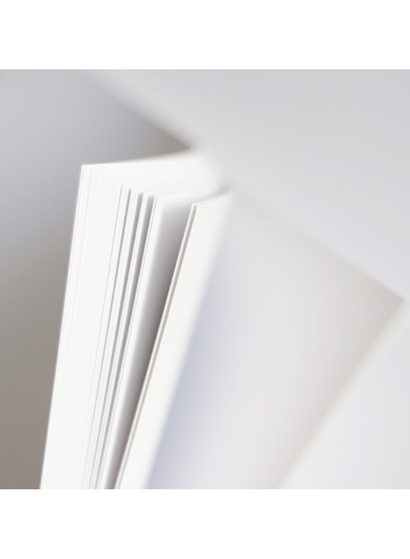 فيرستنوك ورق أبيض سميك A4 250 جرام، 50 ورقة، لمسة نهائية غير لامعة للكتيبات والنشرات والمطبوعات الفنية والمواد التعليمية والدعوات والقوائم وورق أبيض فارغ - Image 5