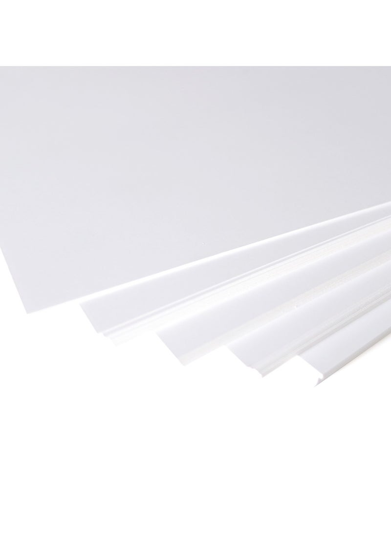 فيرستنوك ورق أبيض سميك A4 250 جرام، 50 ورقة، لمسة نهائية غير لامعة للكتيبات والنشرات والمطبوعات الفنية والمواد التعليمية والدعوات والقوائم وورق أبيض فارغ - Image 3