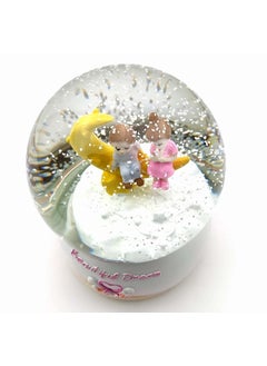 RedRoss RedRoss Snow Globe Beautiful Dreams Motorized Magical Flakes Polyresin Musical Rotating Water 17cm 3 AAA Batteries  - Image 4