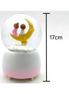 RedRoss RedRoss Snow Globe Beautiful Dreams Motorized Magical Flakes Polyresin Musical Rotating Water 17cm 3 AAA Batteries  - Image 3