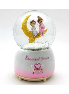 RedRoss RedRoss Snow Globe Beautiful Dreams Motorized Magical Flakes Polyresin Musical Rotating Water 17cm 3 AAA Batteries  - Image 2