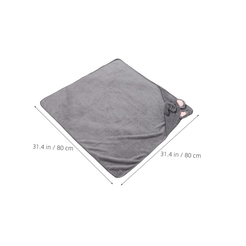 2Pcs Cartoon Hooded Bath Towel Soft Absorbent For Newborn Baby Boy Girl - Image 3