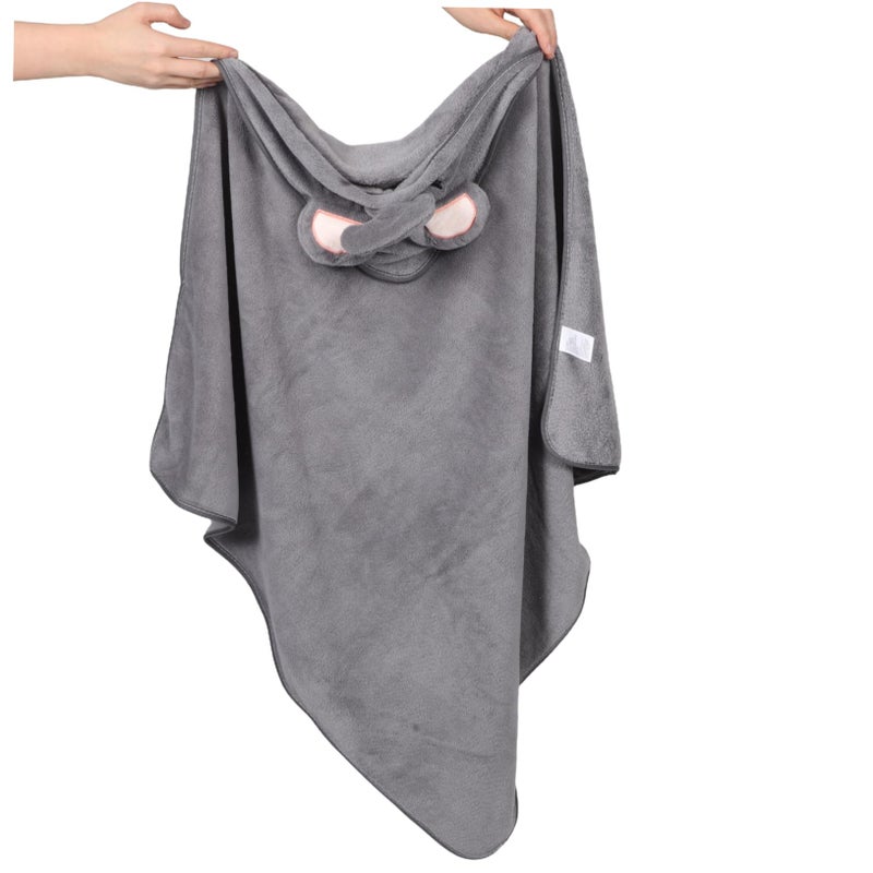 2Pcs Cartoon Hooded Bath Towel Soft Absorbent For Newborn Baby Boy Girl - Image 5