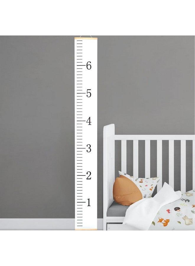 MUWEOL Canvas Removable Height Growth Chart - Growth Chart for Kids,Hanging Height Growth Chart for Kid's Room Decorations (Growth Chart Wood) - Image 2