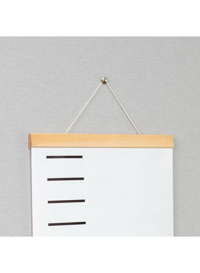 MUWEOL Canvas Removable Height Growth Chart - Growth Chart for Kids,Hanging Height Growth Chart for Kid's Room Decorations (Growth Chart Wood) - Image 5