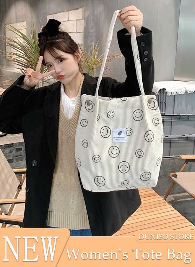 DUNISO Women's Shoulder Tote Bag Canvas Handbag For Women Large Capacity Bucket Bag Fashionable Travel Messenger Shoulder Bag for Ladies Girls College Students - Image 1