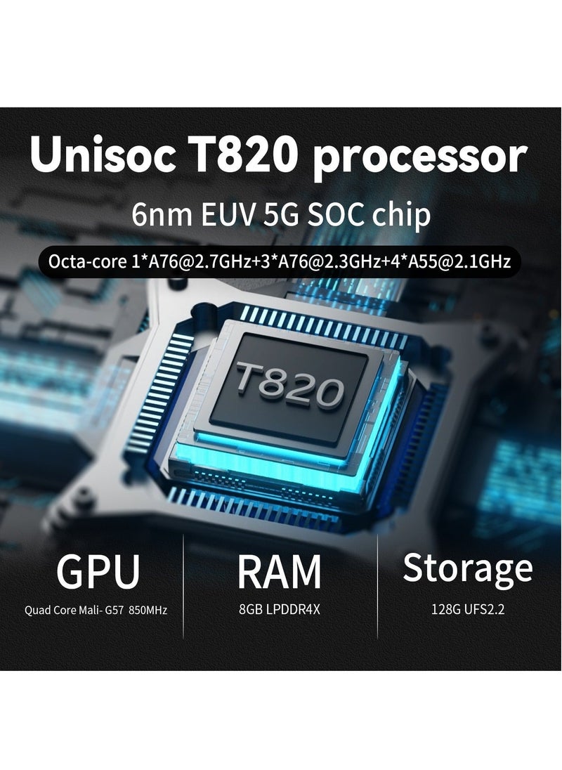 ANBERNIC  ANBERNIC RG556 Handheld Game Console Unisoc T820 Android 13 5.48 inch AMOLED Screen 5500mAh WIFI Bluetooth Retro Video Players (Black 128G)  - Image 4