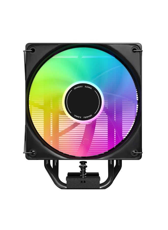 Jungle Leopard KF420 Air CPU Cooler | 120mm PWM Fan, 4 Heat Pipes, 69 CFM Airflow, 37dBA Noise, 12V 4-Pin, High-Performance Tower Cooling for Intel & AMD CPUs Black - Image 2