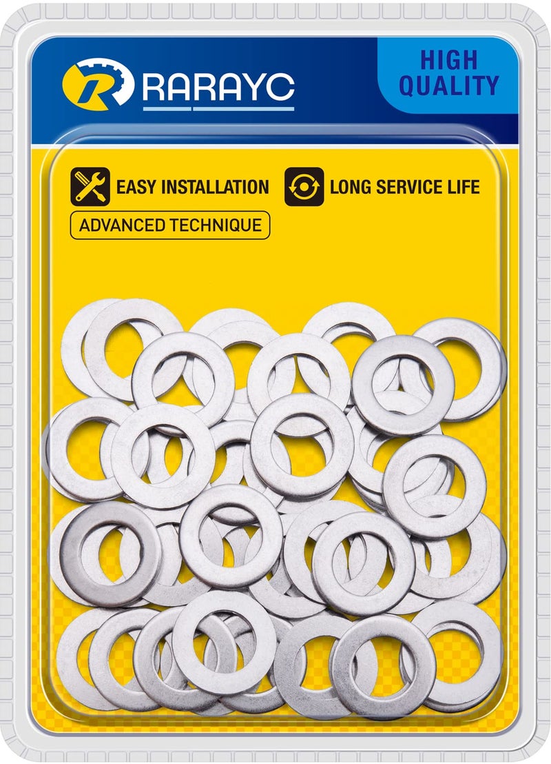 50 pcs Oil Crush Washers Drain Plug Gaskets Replacement for Honda 94109-14000 Accord Civic CR-X CR-Z CR-V and More