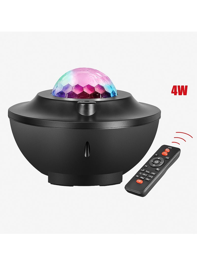 erorex Laser Projector with Built-In Speaker – 4W Power, Remote Control, Multicolor Ambience Lighting  - Image 2