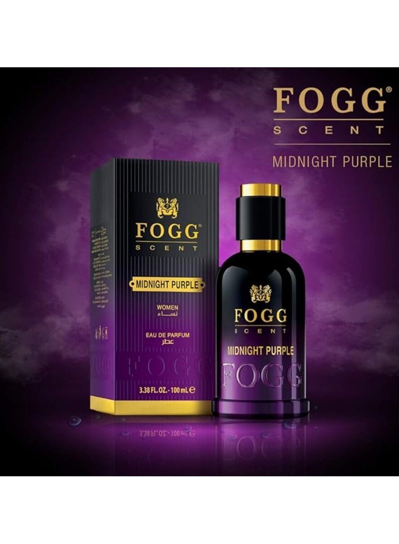 FOGG Midnight Purple for Women Eau de Parfum 100ml - Image 3