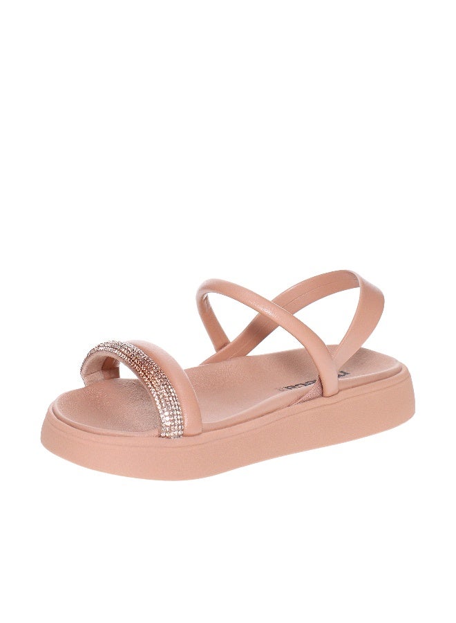 موليكا صندل موليكا للسيدات المسطحة بلون البيج | صنع في البرازيل - Image 4