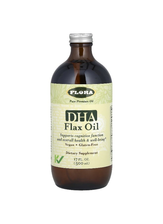 Flora Flora, DHA Flax Oil, 17 fl oz (500 ml)  - Image 1