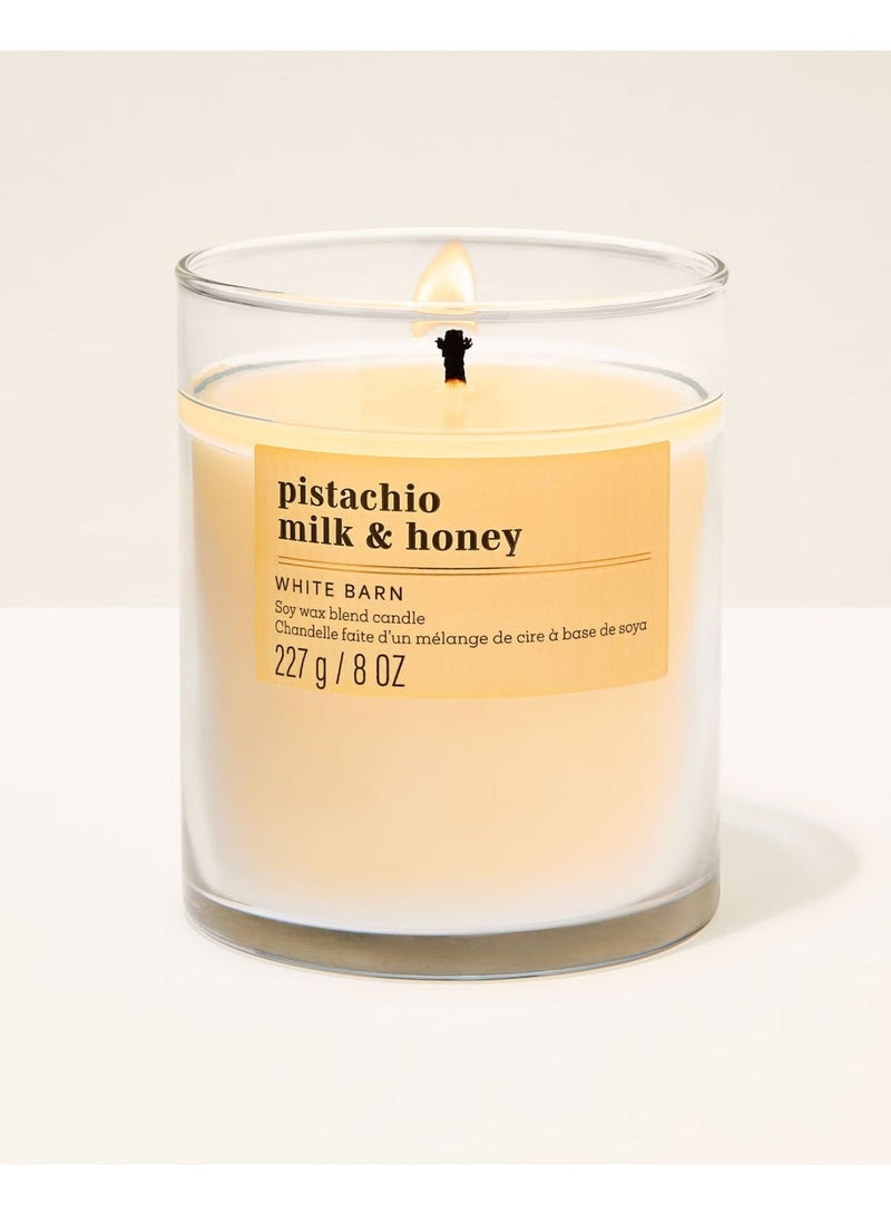 White Barn Pistachio Milk & Honey Single wick | 227g (8 oz) - Image 2