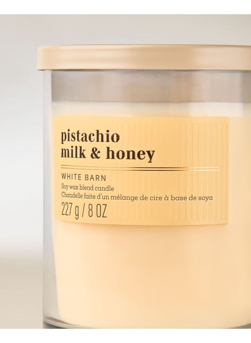 White Barn Pistachio Milk & Honey Single wick | 227g (8 oz) - Image 1