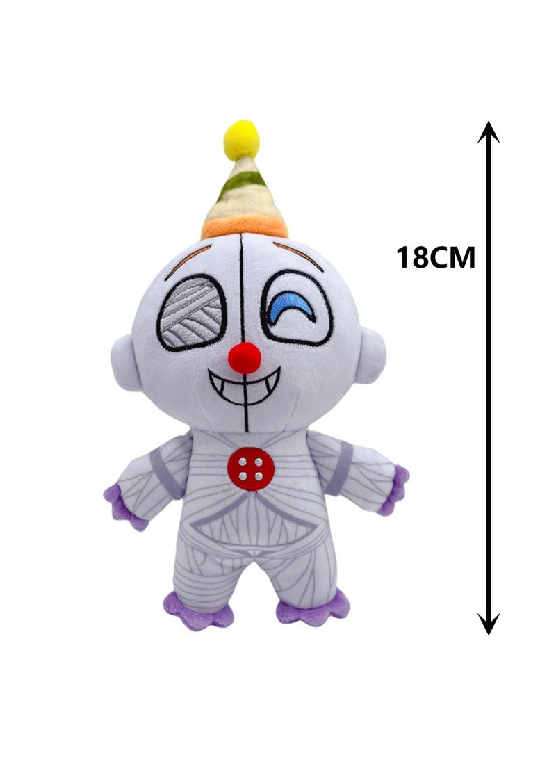 Generic - Five Nights at Freddy's Plush Toy Birthday Gift Collectible Figure - 18cm White Clown - Image 1