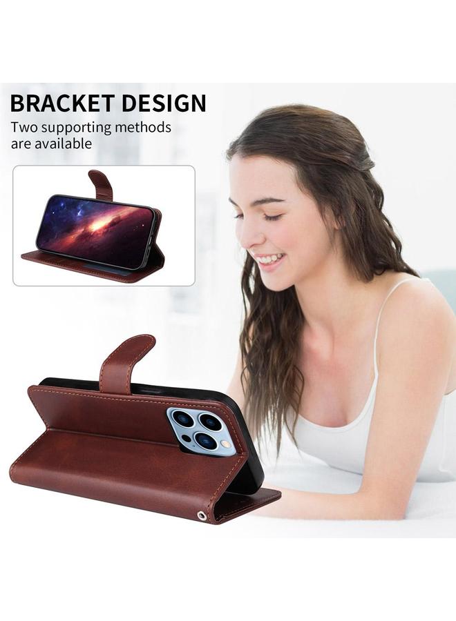 اس-توب جراب لهاتف Samsung Galaxy S25 Edge 5G جراب هاتف كلاسيكي من الجلد المنفوخ بملمس جلد العجل - Image 4