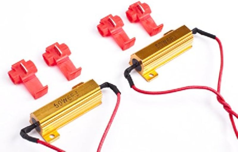 XKGLOW TETC 50W 6Ohm LED Load Resistors for Turn Signal and License Plate Lights - Image 1