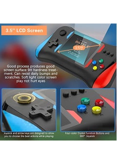 WOW Handheld Game Console for Kids Adults 3.5'' LCD Screen Retro Handheld Video Game Console Preloaded 500 Classic Retro Video Games with Rechargeable Battery Support 2 Players and TV Connection (AA)  - Image 4