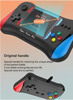 WOW Handheld Game Console for Kids Adults 3.5'' LCD Screen Retro Handheld Video Game Console Preloaded 500 Classic Retro Video Games with Rechargeable Battery Support 2 Players and TV Connection (AA)  - Image 5