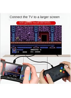 WOW Handheld Game Console for Kids Adults 3.5'' LCD Screen Retro Handheld Video Game Console Preloaded 500 Classic Retro Video Games with Rechargeable Battery Support 2 Players and TV Connection (AA)  - Image 2