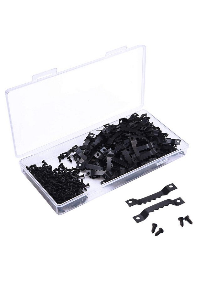 Sunmns 150 Pack Sawtooth Picture Photo Frame Hangers With Screws Black - Image 4