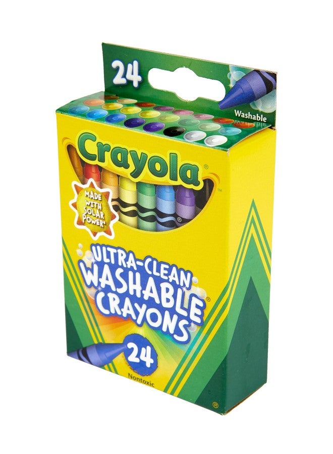Crayola Washable Crayons, School Supplies, 24 Count - Image 2