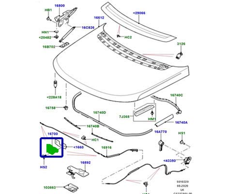 LAND ROVER Genuine Alarm Hood Latch Switch with Sensor LR3 LR2 LR4 Range Rover EVOQUE Sport VELAR Discovery LR173841 - Image 2