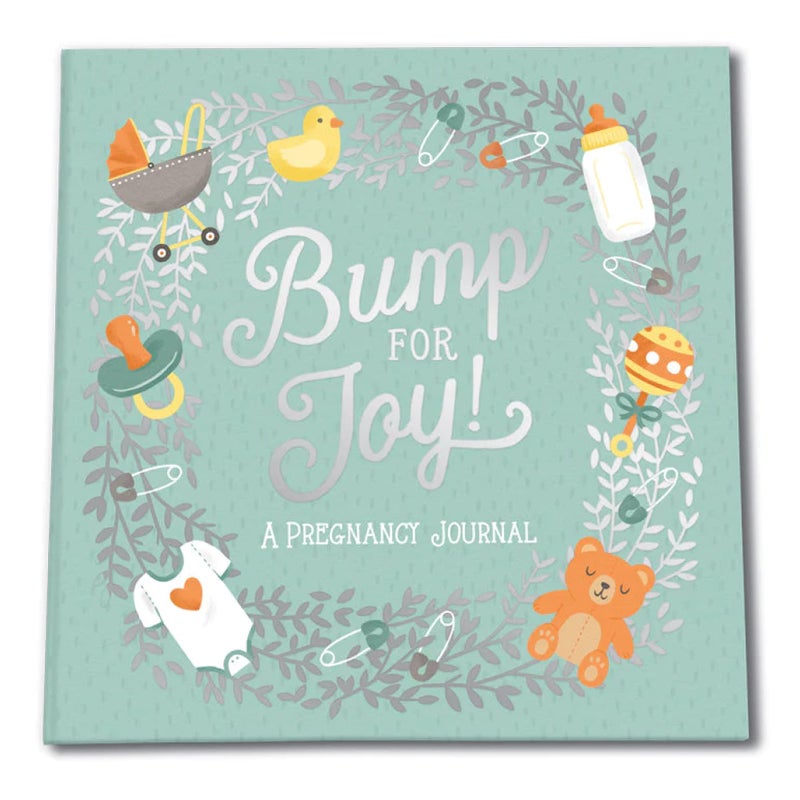 Studio Oh! Guided Pregnancy Journal by Studio Oh! - Bump for Joy - 9" x 9" - Beautifully Illustrated Hardcover Journal with Storage Pockets Creates a Keepsake of Maternity Memories - Image 1