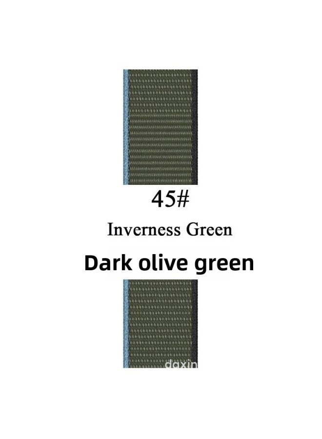 For Apple Watch Strap Velcro Iwatch For Apple Nylon Loop Watch Strap S10-Color:Dark Olive Green 45#-Specifications:38/40/41/10 Generation 42  - Image 1