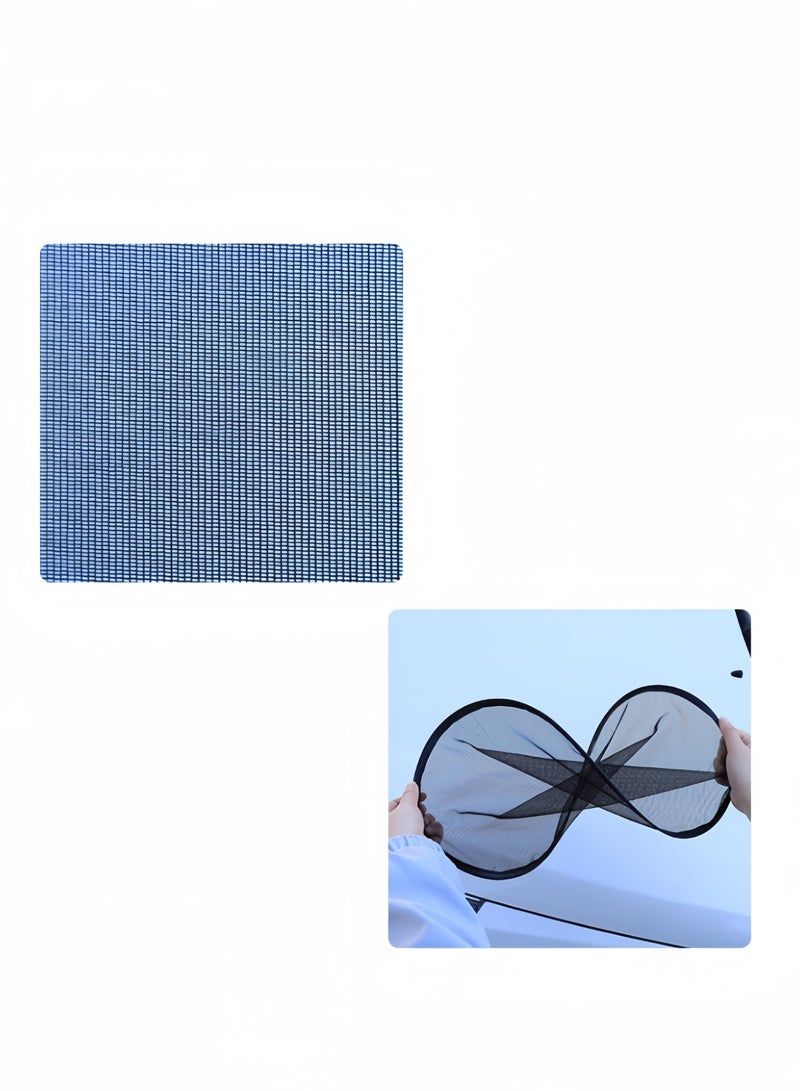 Car Sunshade Car Sunshade Mesh Board Heat Insulation Sun Protection Net High-Density Mesh Light Filtering Privacy Protection No Blocking Of Sight Anti-Ultraviolet Easy  Suitable For Most Models - Image 3