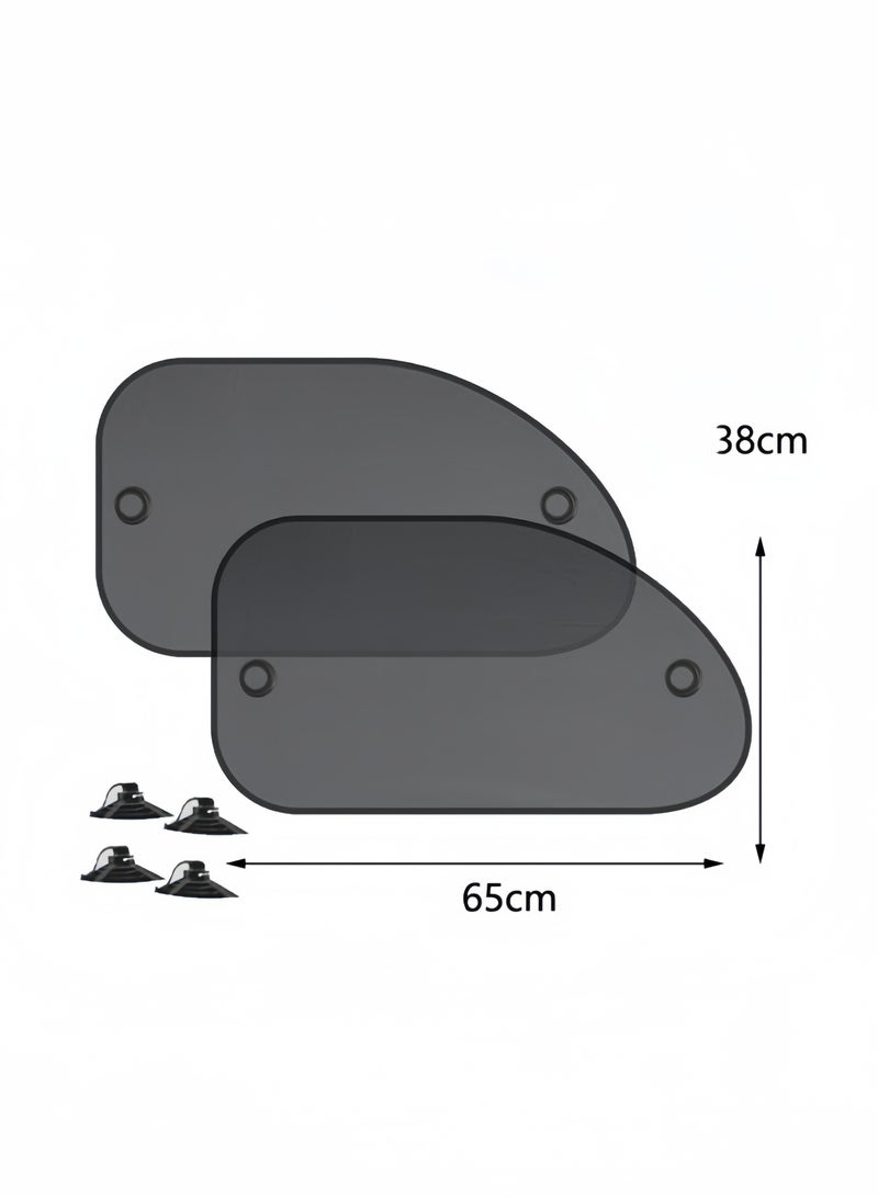 Car Sunshade Car Sunshade Mesh Board Heat Insulation Sun Protection Net High-Density Mesh Light Filtering Privacy Protection No Blocking Of Sight Anti-Ultraviolet Easy  Suitable For Most Models - Image 2