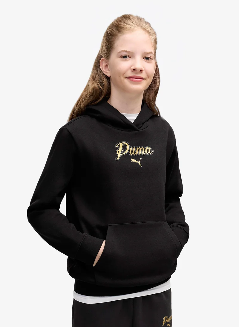Puma Youth Script Glitter Hoodie