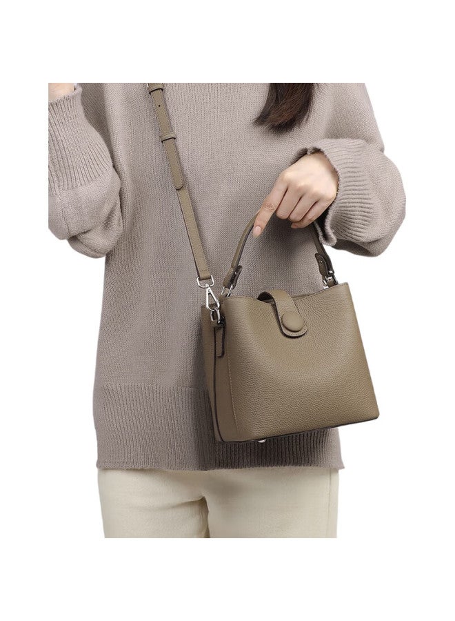 Viney Leather Handbag, Stylish Bucket Bag For Women, Luxury Crossbody Shoulder Bag, Practical Birthday And Mother'S Day Gift For Mom - Image 3