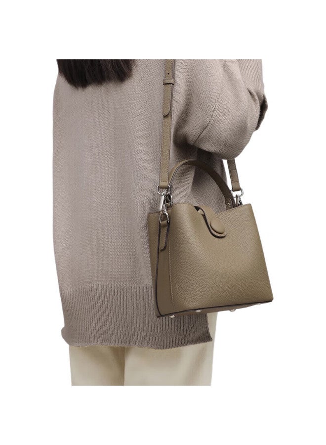 Viney Leather Handbag, Stylish Bucket Bag For Women, Luxury Crossbody Shoulder Bag, Practical Birthday And Mother'S Day Gift For Mom - Image 2