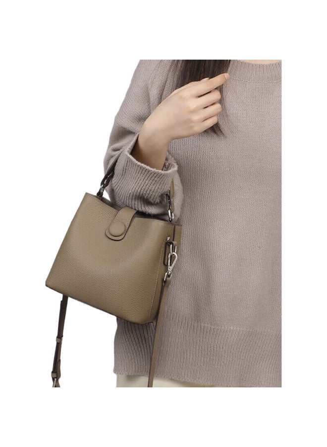 Viney Leather Handbag, Stylish Bucket Bag For Women, Luxury Crossbody Shoulder Bag, Practical Birthday And Mother'S Day Gift For Mom - Image 1