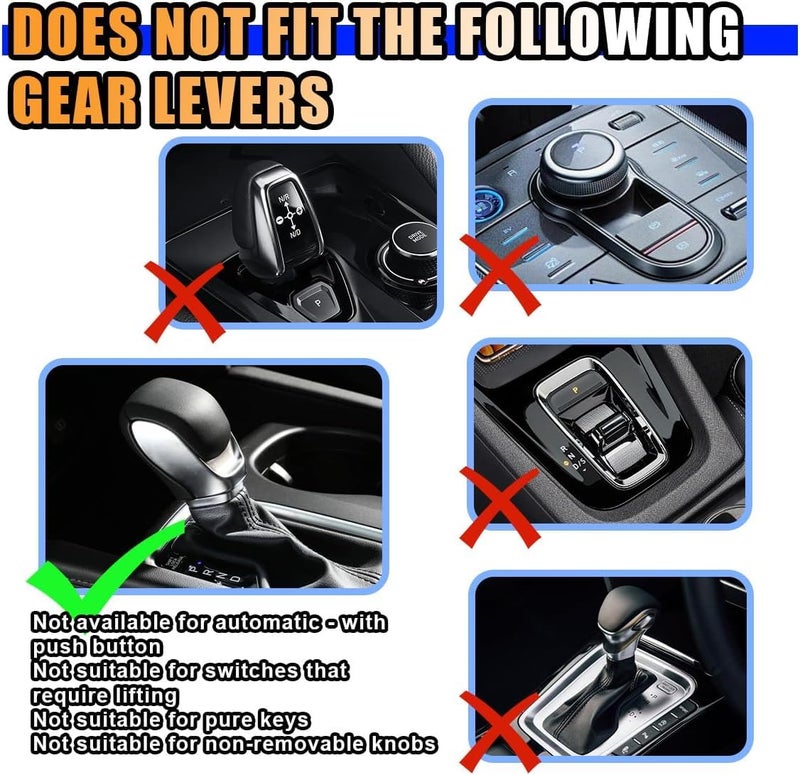 Bukela Weighted Shifter Knob, 5 Inch Universal Aluminum Alloy Car Gear Lever Metal Stick Shift Handle, Shifter Knobs Retainer for Manual Automatic Vehicles with 3 Adapters (Black) - Image 4