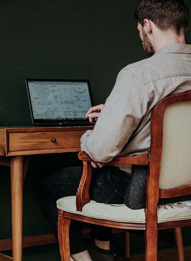 Spry Recovery Pillow - Supportive Neck, Back, Lumbar, Spine Contouring Pillow Great for Work, Office, Couch & More Adaptive Flo-Form Technology (Blue) - Image 4