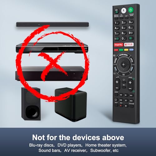 OMAIC Voice Replacement Remote Control for Sony-Bravia-TVs，for All Sony 4K UHD LED LCD HD Smart TVs. 1-Year Warranty. - Image 3