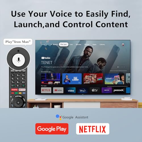 OMAIC Voice Replacement Remote Control for Sony-Bravia-TVs，for All Sony 4K UHD LED LCD HD Smart TVs. 1-Year Warranty. - Image 4