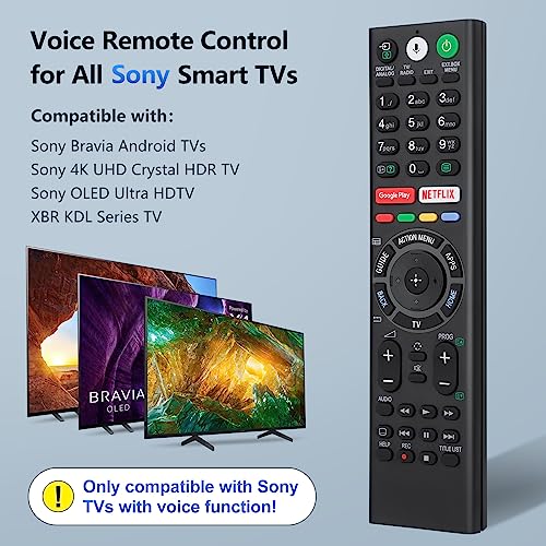 OMAIC Voice Replacement Remote Control for Sony-Bravia-TVs，for All Sony 4K UHD LED LCD HD Smart TVs. 1-Year Warranty. - Image 2