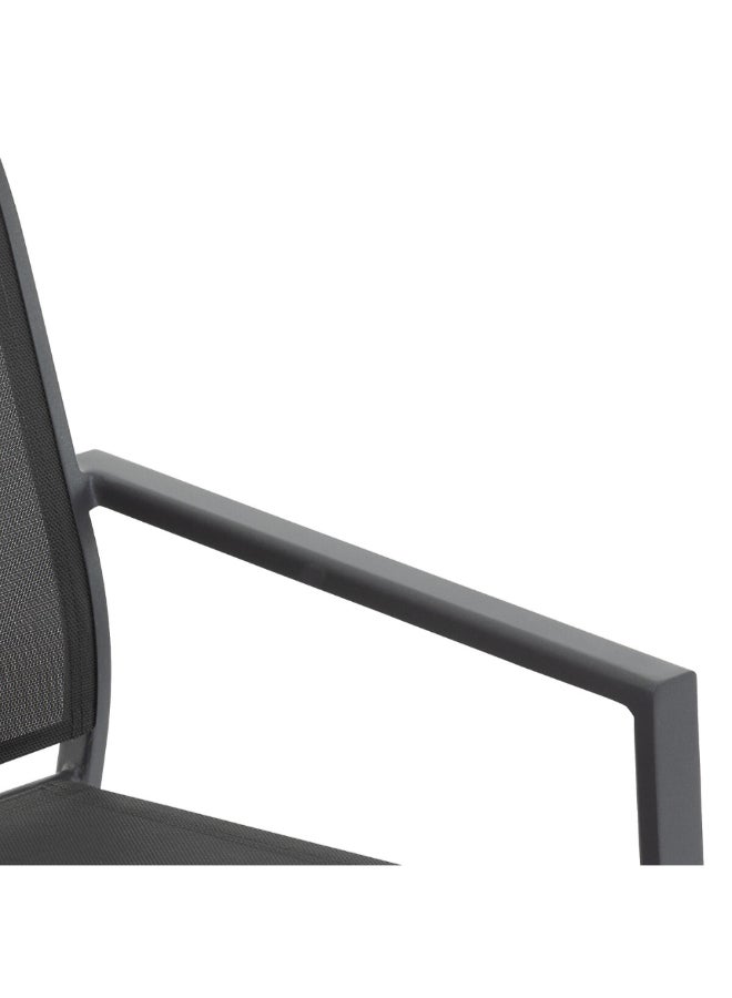 Hesperide Essentia Stackable Garden Armchair Anthracite and Graphite 88 x 64 x 56 cm 196810A - Image 3