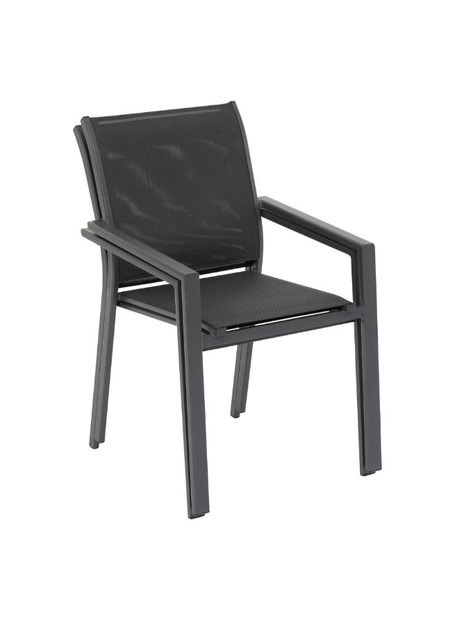 Hesperide Essentia Stackable Garden Armchair Anthracite and Graphite 88 x 64 x 56 cm 196810A - Image 2