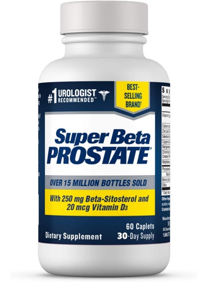 SUPER BETA PROSTATE Support Supplement for Men's Health - Reduce Bathroom Trips, Promote Sleep, Better Bladder Emptying & Healthy Prostate, Beta Sitosterol - 60 Count (Pack of 1) - Image 1